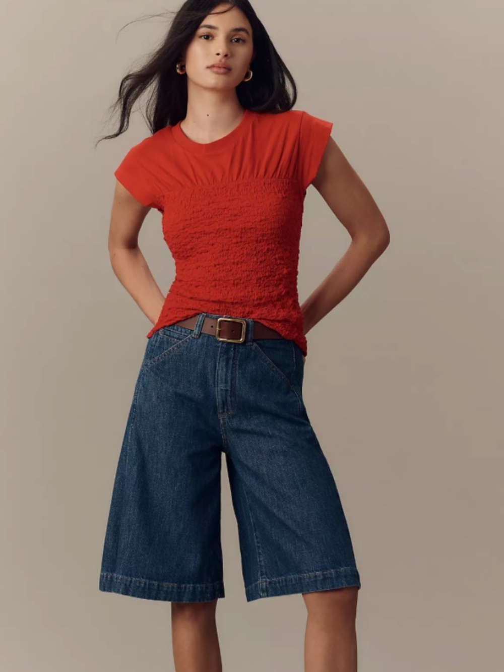 Maeve  - Anthropologie - Smocked Muscle Tee - Picture 2 of 10